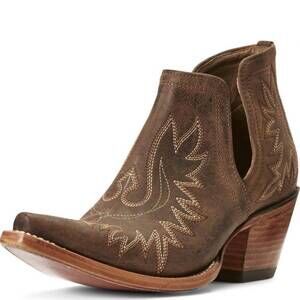 NEW ARIAT womens dixon short boot in weathered brown